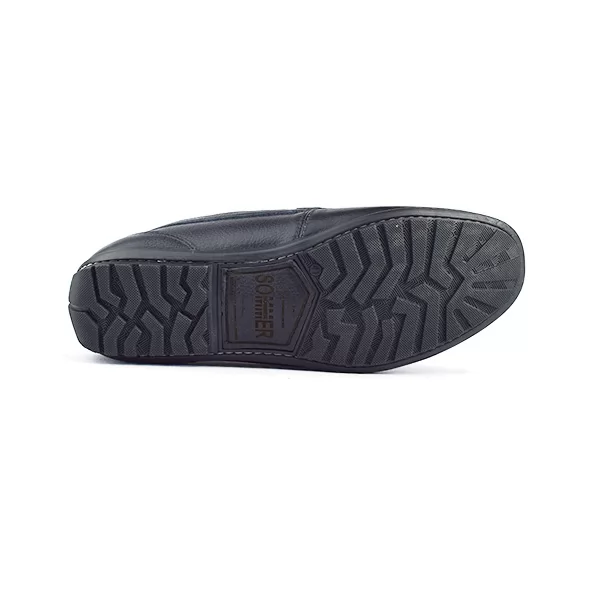 Moccasin pour homme confort r1010 noir cuir  miniature
